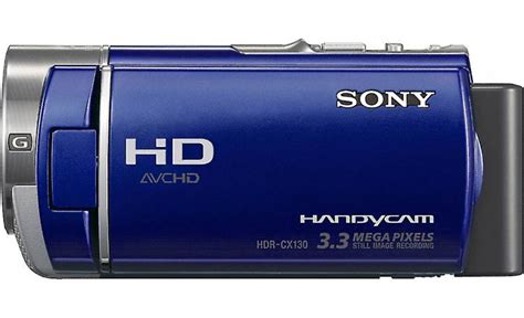 Sony Handycam HDR CX130 Blue High Definition Camcorder At Crutchfield