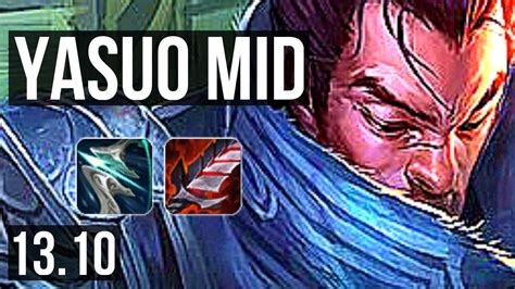 Yasuo Vs Akali Mid M Mastery Solo Kills Legendary