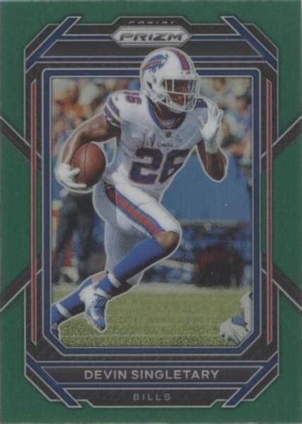 2022 Panini Prizm Green Prizm 30 Devin Singletary For Sale Online EBay