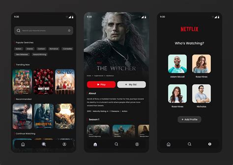 Netflix Mobile App Ui Redesign Images Behance