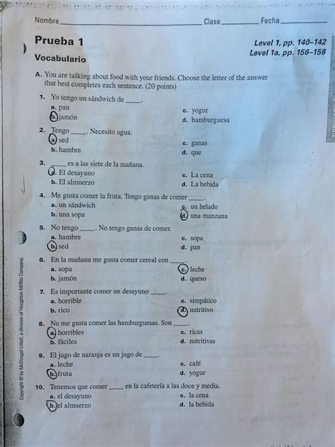 Tener Worksheet Spanish 1 Answers — Db