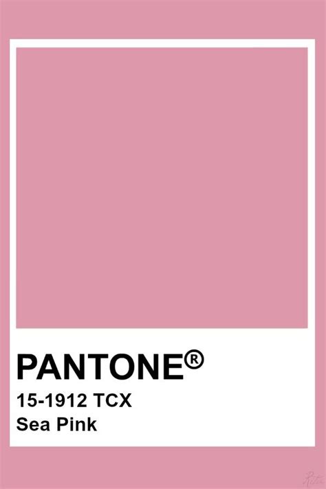 Pantone Sea Pink Pantone Colour Palettes Pantone Color Pantone Palette