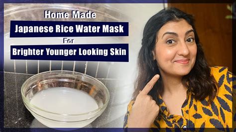 Home Made Japanese Rice Water Mask For Brighter Younger Looking Skin L