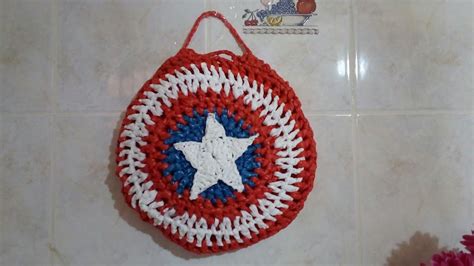 Diy Como Hacer Hacer El Escudo Del Capitan America Marvel Tejido A