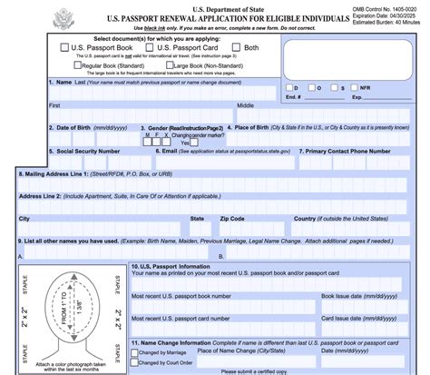 How To Fill Out A Passport Renewal Application Ds 82 Japan Manifest