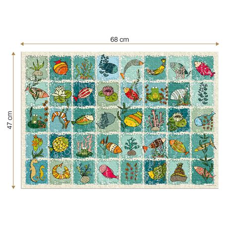 Puzzle Collage Monde Aquatique Dtoys Pi Ces Puzzles