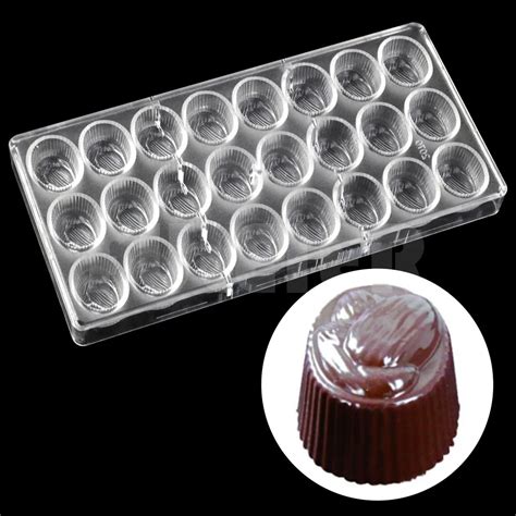 Nut Shape Polycarbonate Chocolate Mold Clear Pastry Jelly Chocolate