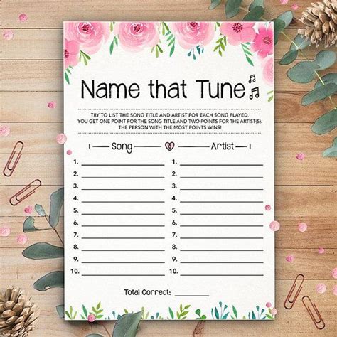 Name That Tune Printable Printable Word Searches