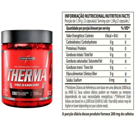 THERMA PRO HARDCORE 60 cápsulas Integral Médica Termogênico Whey