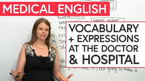 Medical Vocabulary For English Learners Youtube