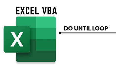 Excel Vba Do Until Loop Explained Using The Do Until Loop In Excel