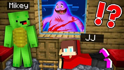 Jj And Mikey Escape From Grimace Shake In Minecraft Maizen Mazien