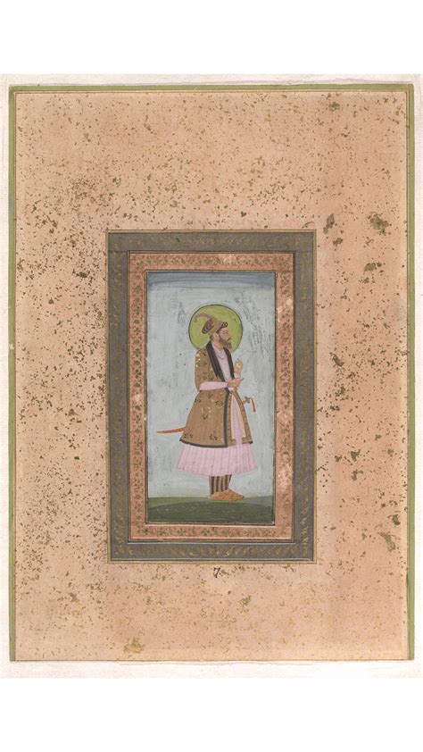 Portrait of Emperor Aurangzeb(1618-1707), painted in Delhi,1675,by ...