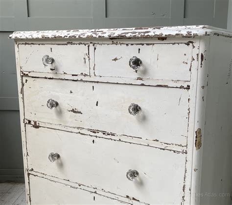 Victorian Pine Chest Of Drawers In Old Paint Antiques Atlas