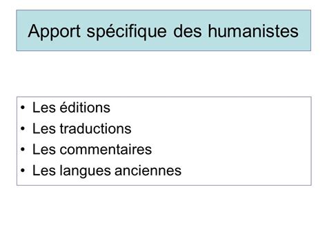 Les Humanistes Face Lantiquit Classique Ppt T L Charger