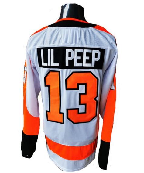 Men PHL Philadelphia Flyers Lil Peep Jersey Field NHL Hockey Jerseys, High Quality Hockey ...