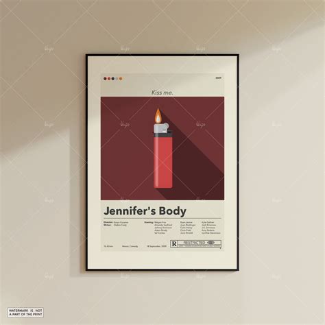 Jennifer S Body Poster Karyn Kusama Minimalist Movie Poster Custom