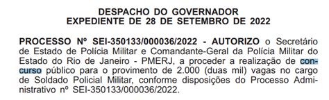 Concurso PMERJ Novo Edital Autorizado Para 2 Mil Vagas Confira