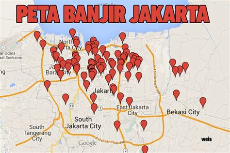 Berita Peta Banjir Jakarta Hari Ini terbaru hari ini