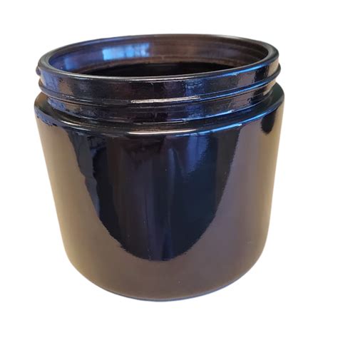 12 Oz Straight Sided Jar Black Case Of 12