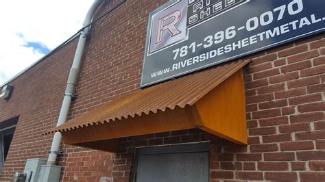 Corrugated Corten Rusted Roof Panel Installation