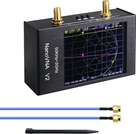 NanoVNA V2 Antenne d analyse de réseau Vector V2 50 kHz à 3 GHz Boîtier