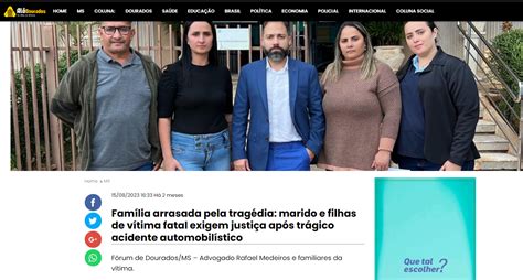 Fam Lia Arrasada Pela Trag Dia Marido E Filhas De V Tima Fatal Exigem