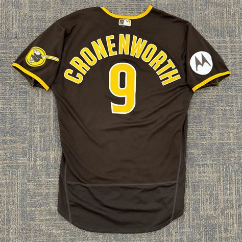 Jake Cronenworth Game Used Road Brown Padres Jersey Used In