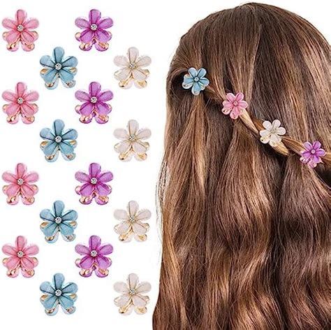 Amazon Cobee Pcs Flower Hair Clips Crystal Rhinestone Petal