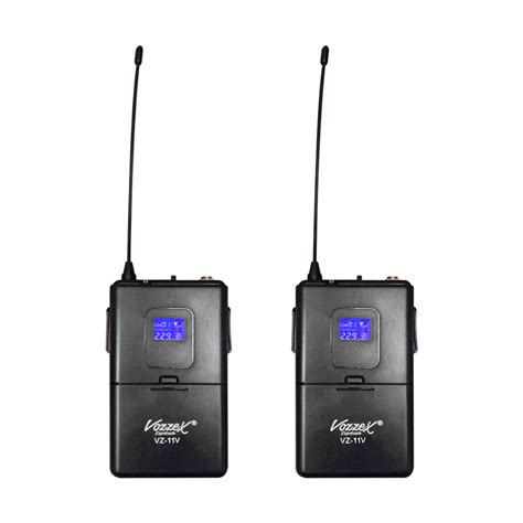 Vozzex Vz V Sistema D Microfono Inalambrico Vhf Dual De Vincha C