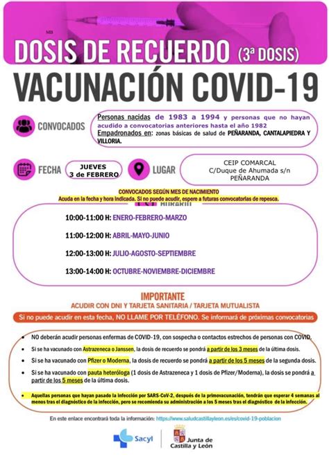 El proceso de vacunación con la tercera dosis llega a febrero