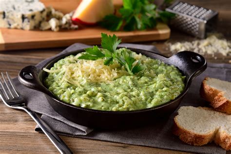 Broccoli Risotto With Three Cheeses Eva M S