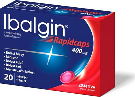 Ibalgin Rapidcaps 400 mg 20 tob od 111 Kč Zbozi cz