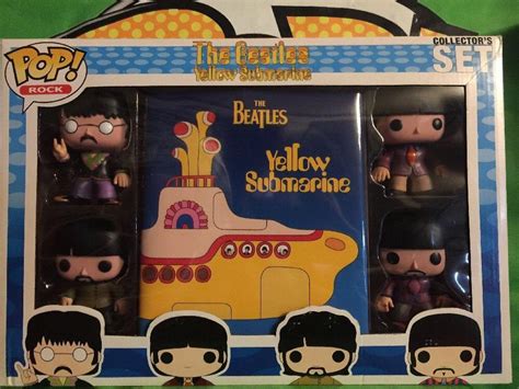 Funko Pop The Beatles Yellow Submarine 4 Pack Collectors Set Rare