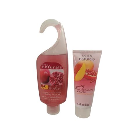 Avon Naturals Pomegranate And Mango Shower Gel Lotion Hand Sanitizer