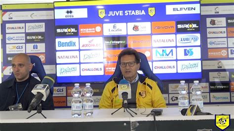 Juve Stabia Paganese 4 0 Walter Alfredo Novellino In Conferenza Stampa