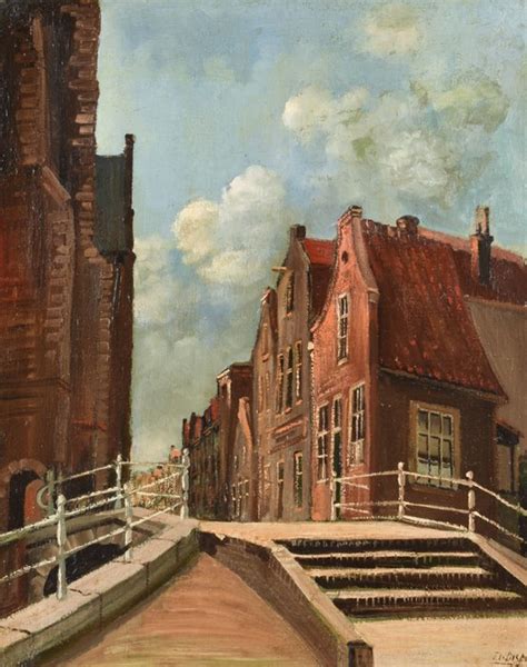 Jacobus Lambertus Dispo Stadgezicht Delft Catawiki