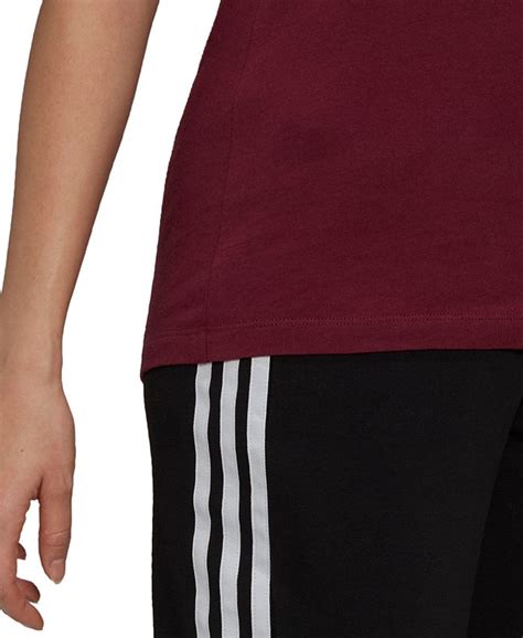 Adidas Womens Three Stripes T Shirt Macys