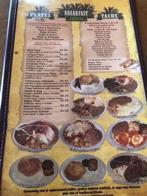 Menu At El Gran Tapatio Mexican Grill Restaurant San Antonio S Ww