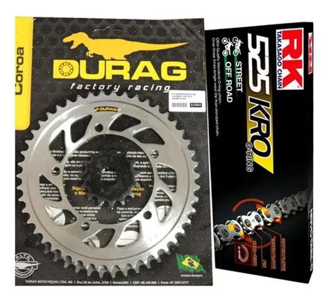 Kit Relação Rk Durag Suzuki Dl 650 V strom 15 47 3564 Parcelamento