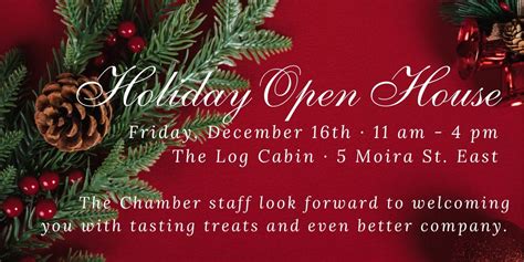 Belleville Chamber Of Commerce Holiday Open House Quinte Business