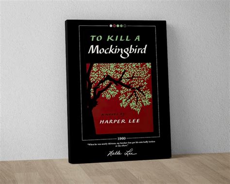 To Kill A Mockingbird Book Cover Poster Harper Lee To Kill Etsy