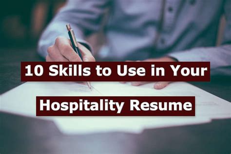 10 Best Skills To Include In Your Hospitality Resume With Examples