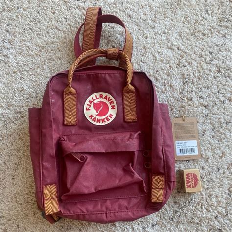 Fjallraven Bags Kanken Mini Backpack Ox Red Goose Eye Wax Poshmark