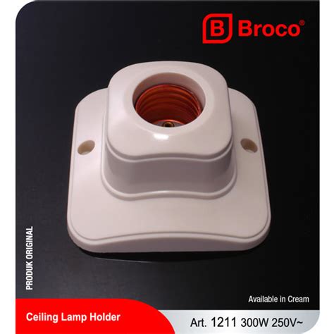 Jual 1211 FITTING LAMPU OVAL BROCO PERSEGI FITTING PERSEGI BROCO OVAL