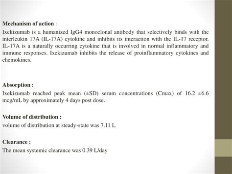 PPT - Ixekizumab PowerPoint Presentation, free download - ID:8901761