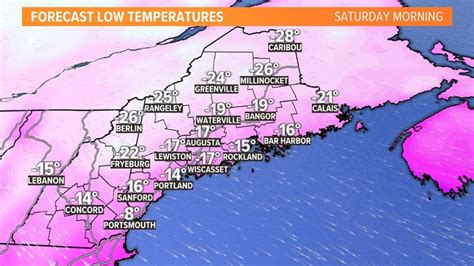 Maine weather this weekend: Saturday temps will feel very cold ...