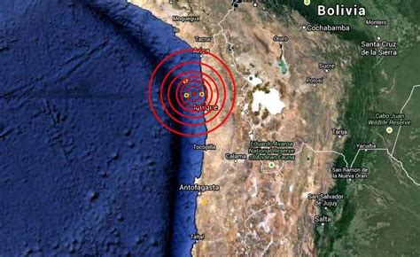 Sismo De Magnitud 4 9 Sacude Región De Antofagasta En El Norte De