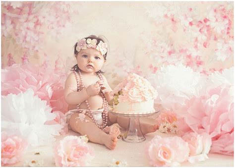 Cake Smash Photos Girl Baby Birthday Photoshoot Cake Smash Theme Riset