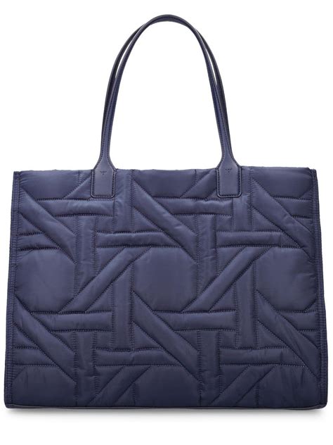 Tory Burch Women S Canvas Basketweave Tote Off